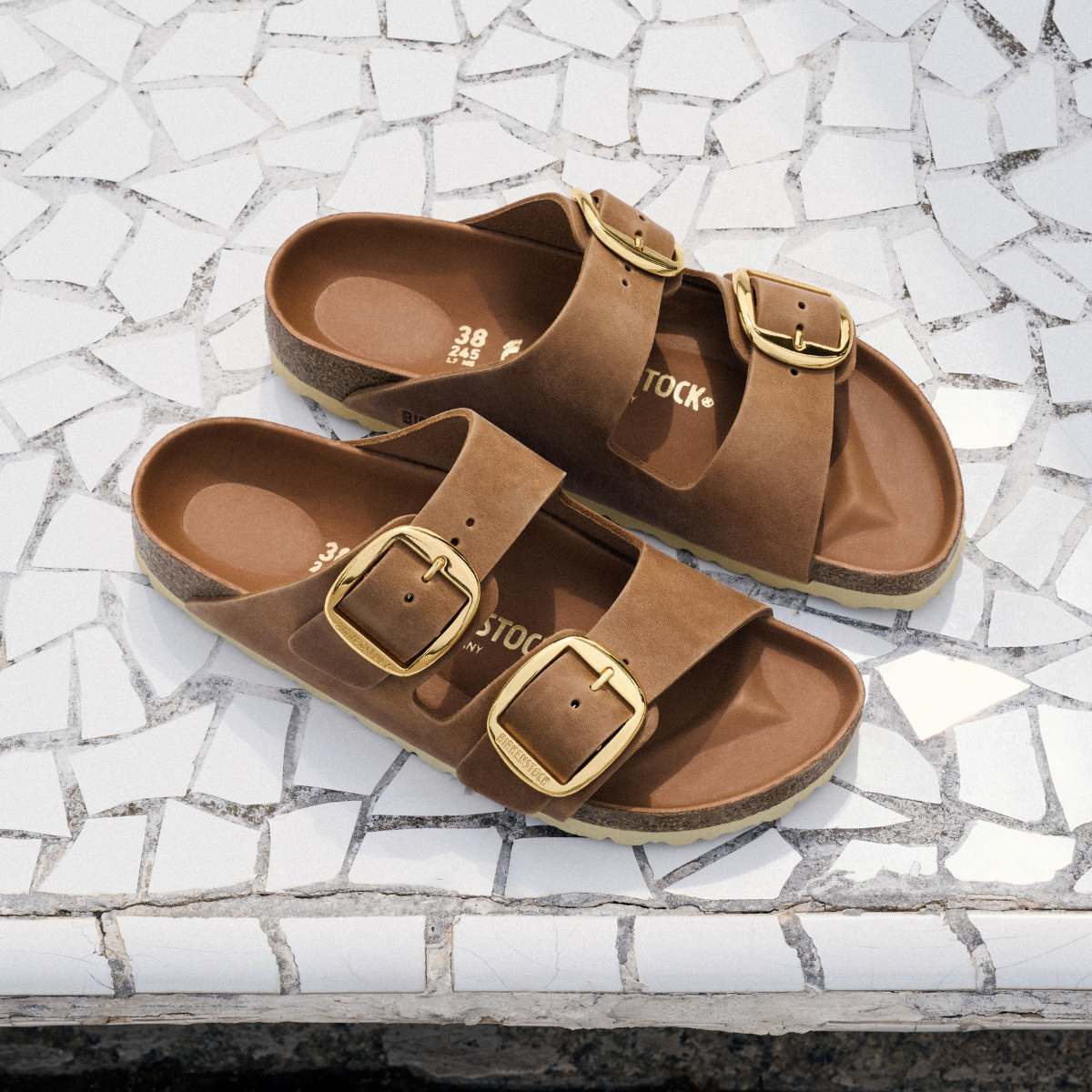 Birkenstock Arizona Buckle Smal Cognac W – Tønnesen 1937