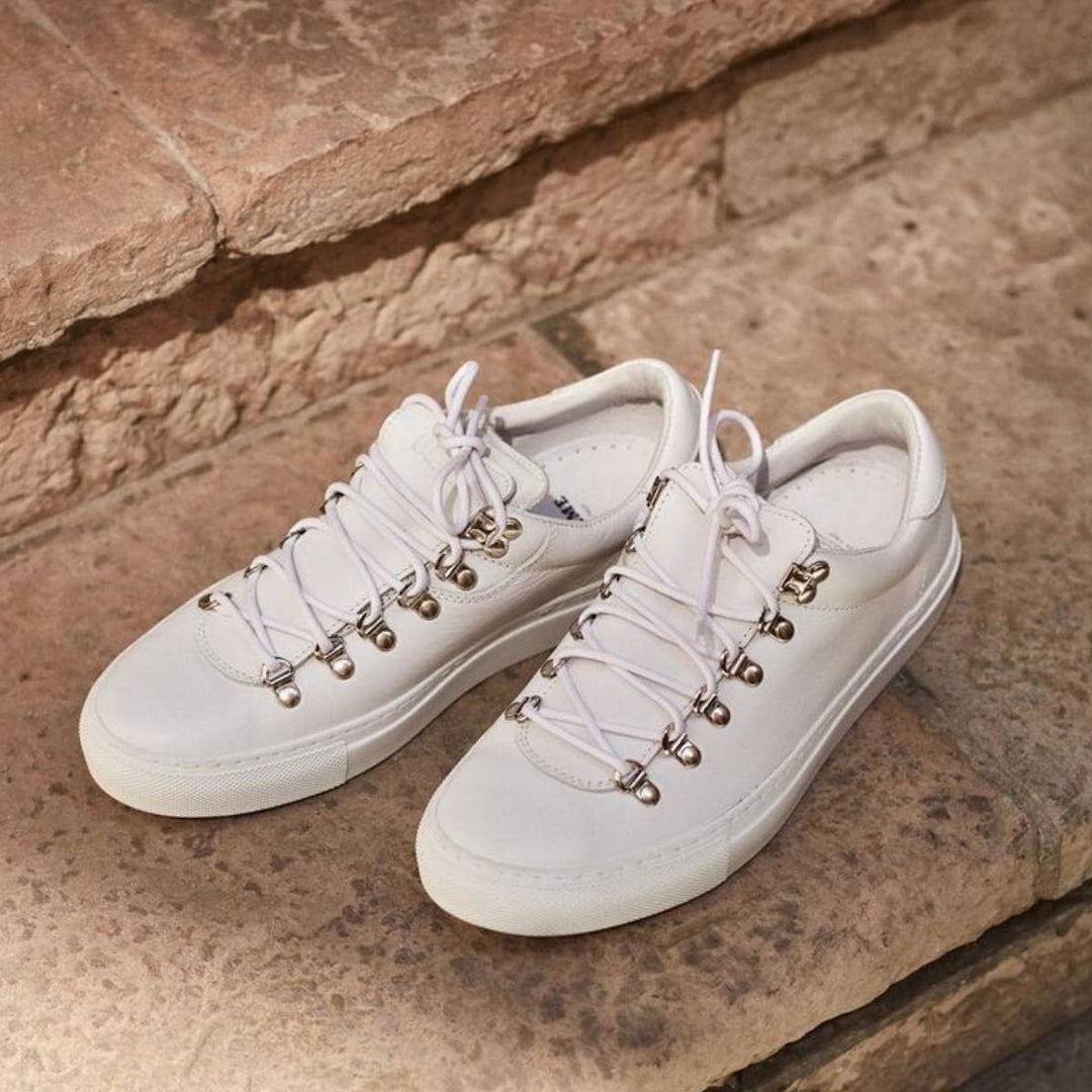 Hvite sneakers for dame