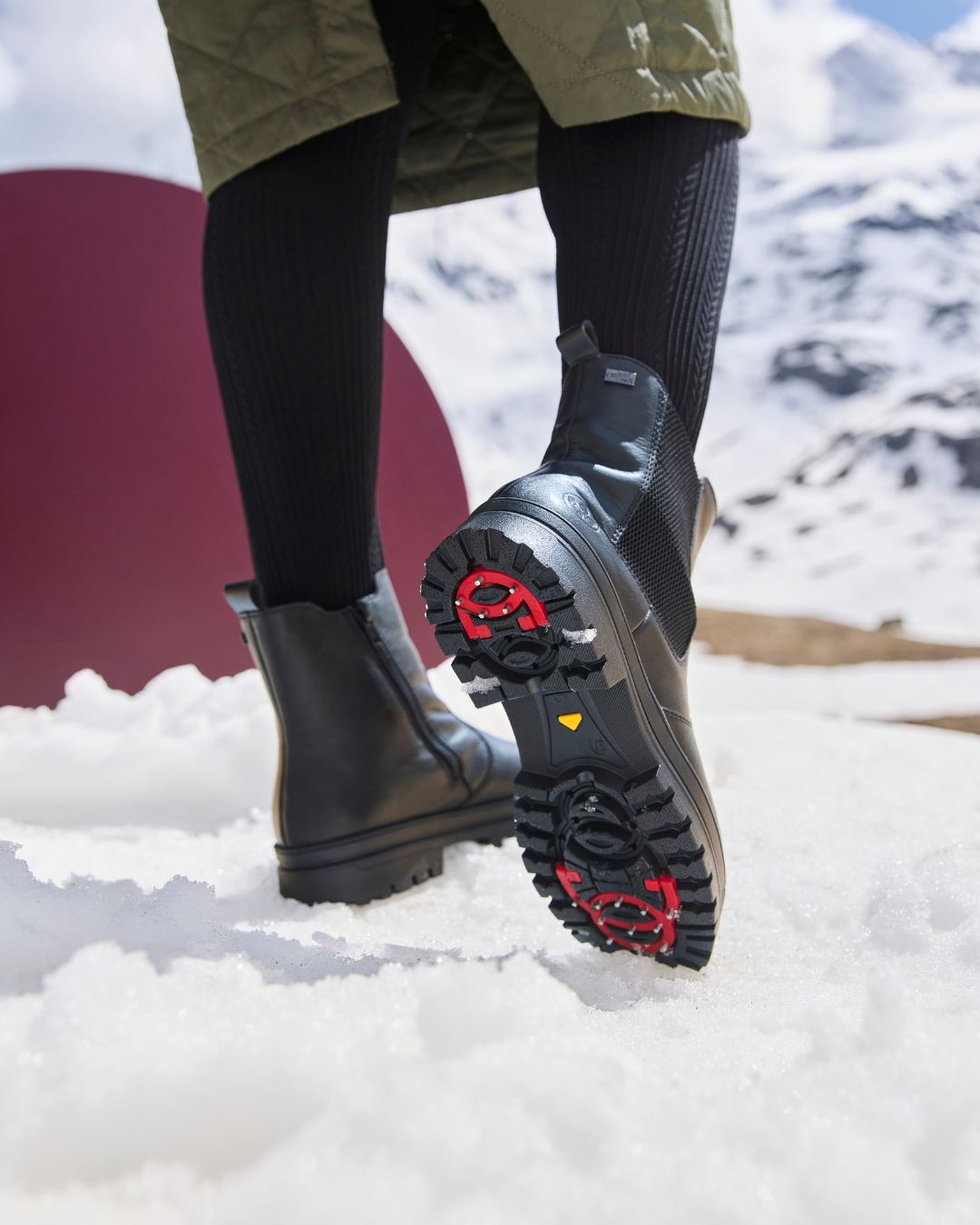 Piggsko til vinterføre