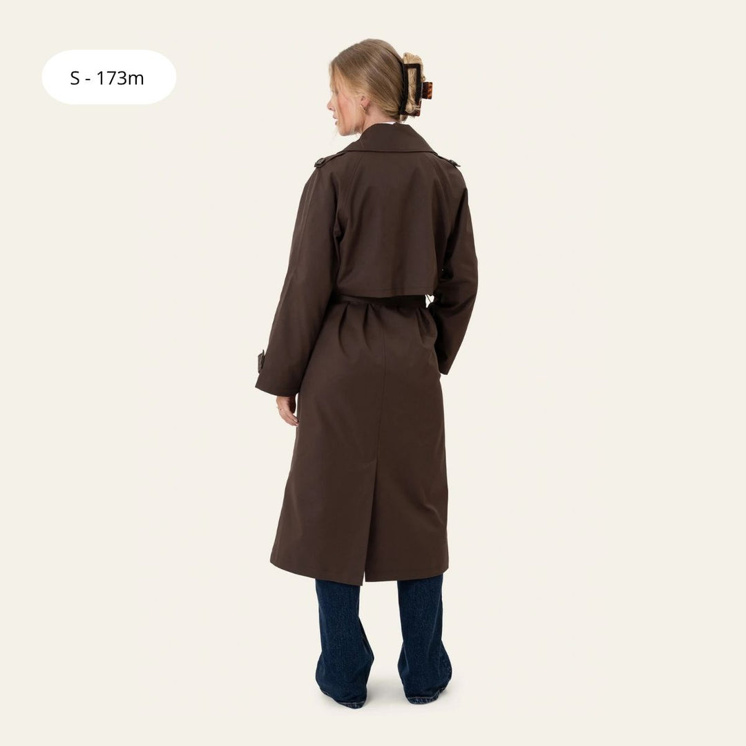 BYIC EvieIC Trenchcoat Chocolate Brown