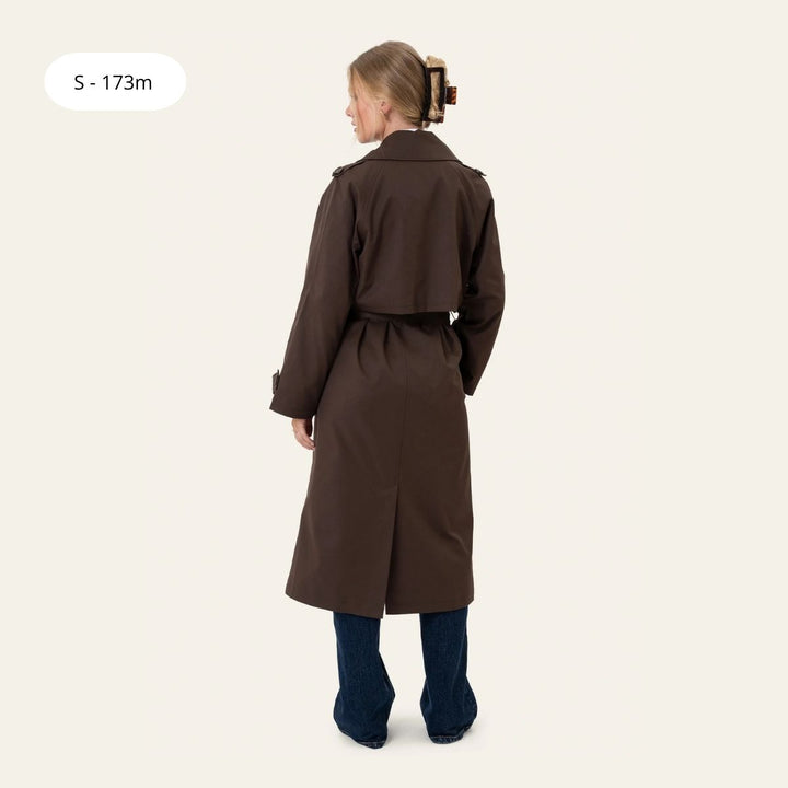 BYIC EvieIC Trenchcoat Chocolate Brown
