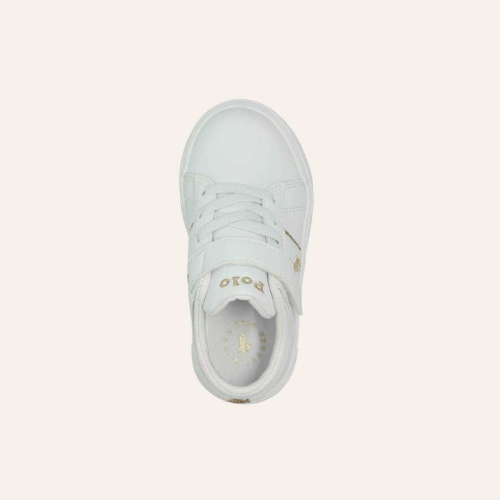 Ralph Lauren Frazier II White Smooth/Gold glitter Baby