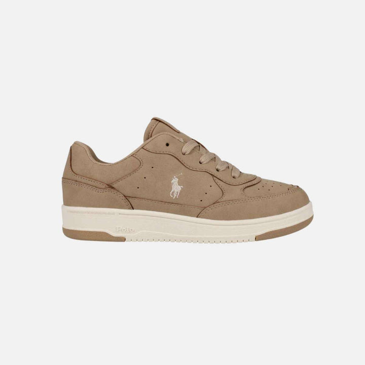 Ralph Lauren Master Court II Khaki Super Suede / Cream JR