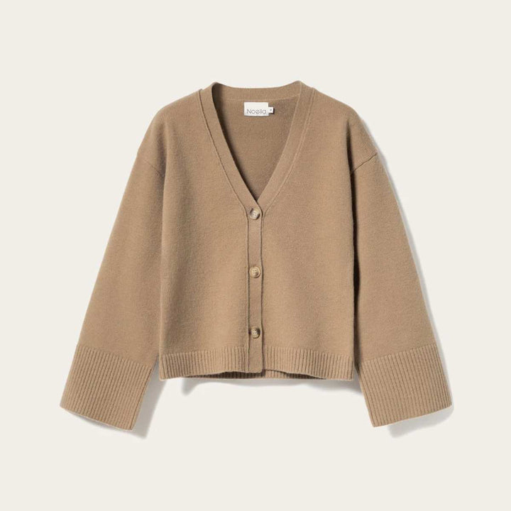 Noella Lenyx Knit Cardigan Timber Brown Melange