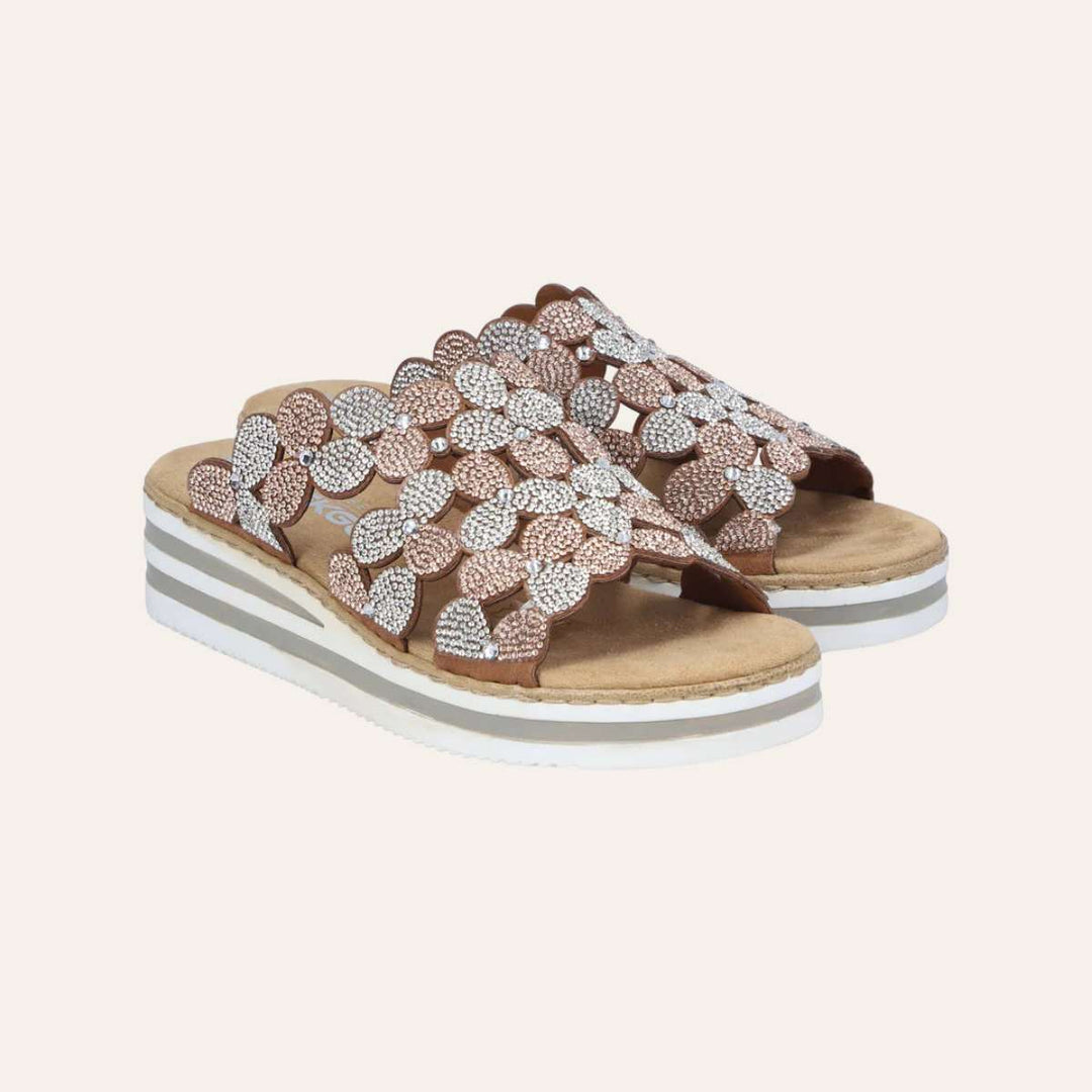 Rieker Slip-in Sandal Terra Metallic W