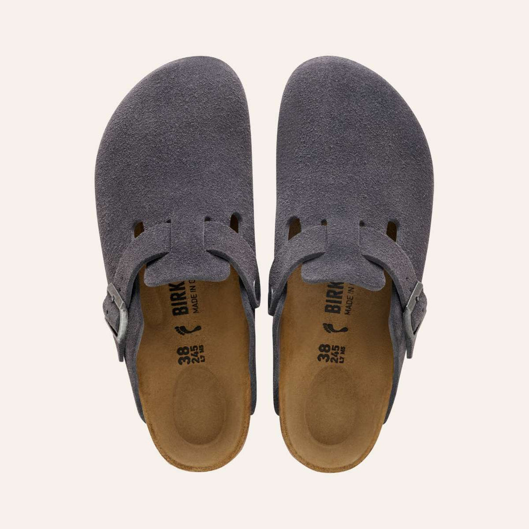 Birkenstock Boston Suede Leather Charcoal M