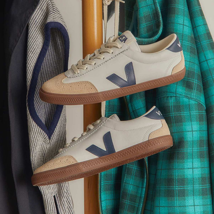 Veja Volley O.T Leather White Nautico Bark M