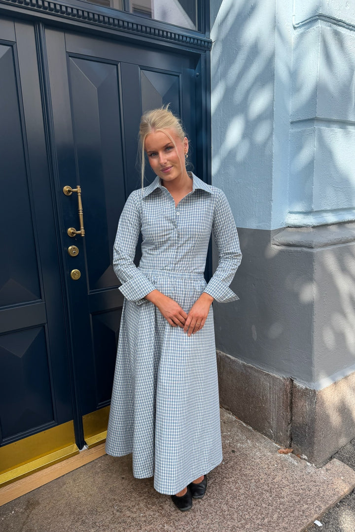 BYIC MilleIC Long Skirt Blue Checks