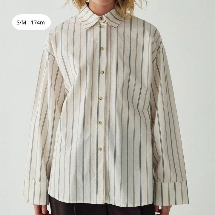 Noella N-Lavonda Shirt Ellington White Stripe