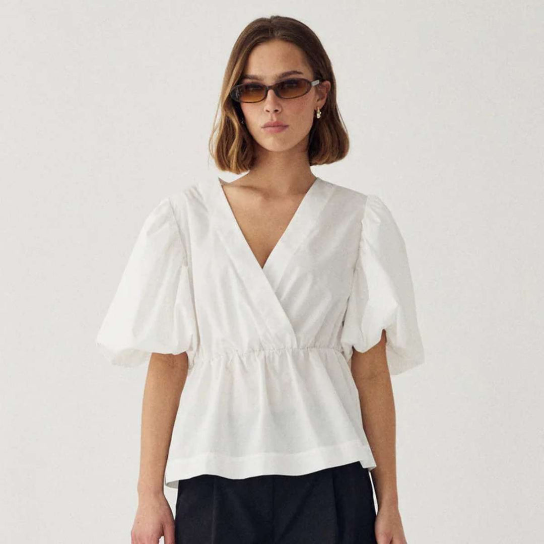 Noella N-Magdalena Blouse White