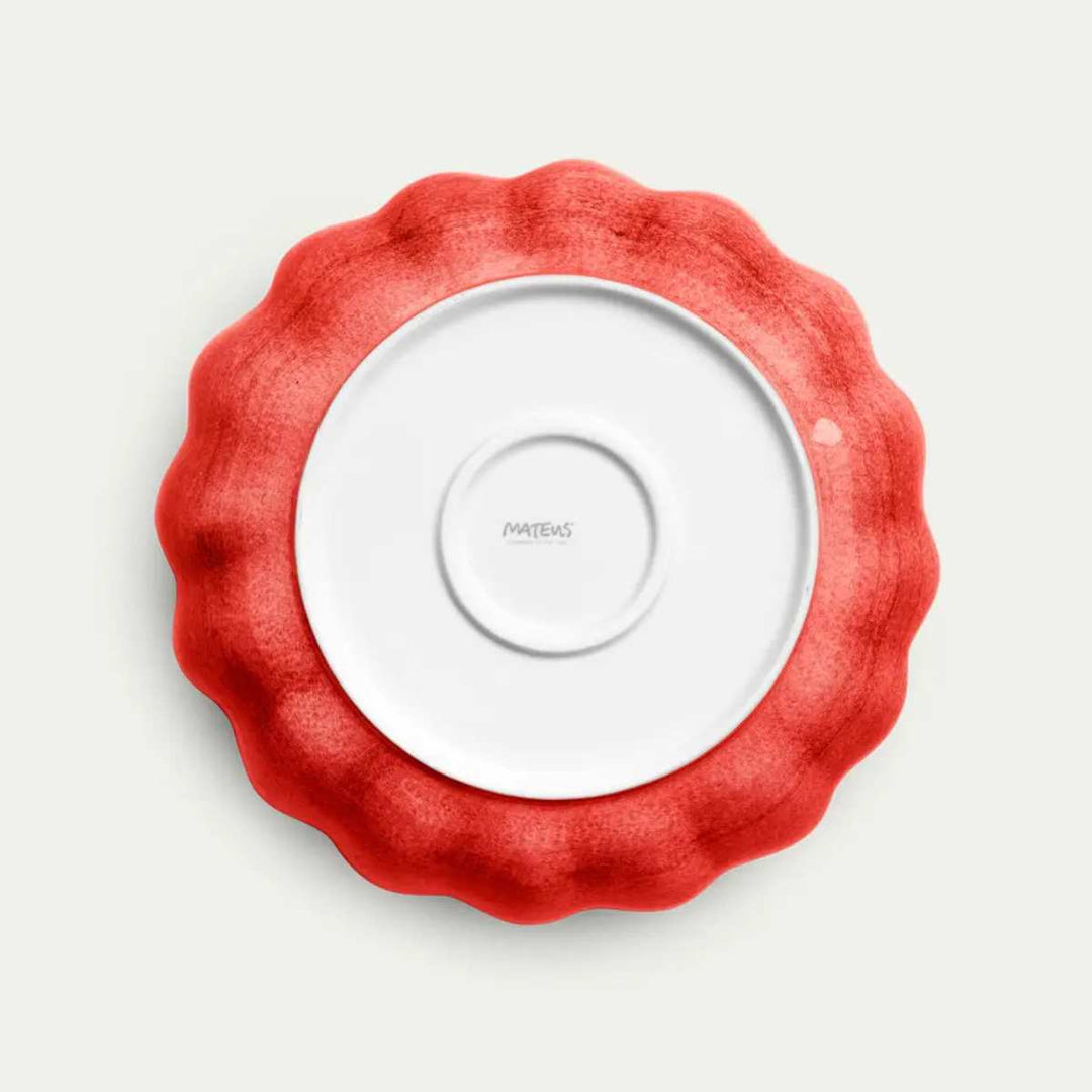 Mateus Oyster Bowl 24cm/90cl Red Painted