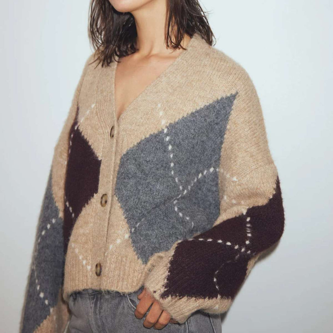 Noella N-Laiana Knit Cardigan Sand Melange
