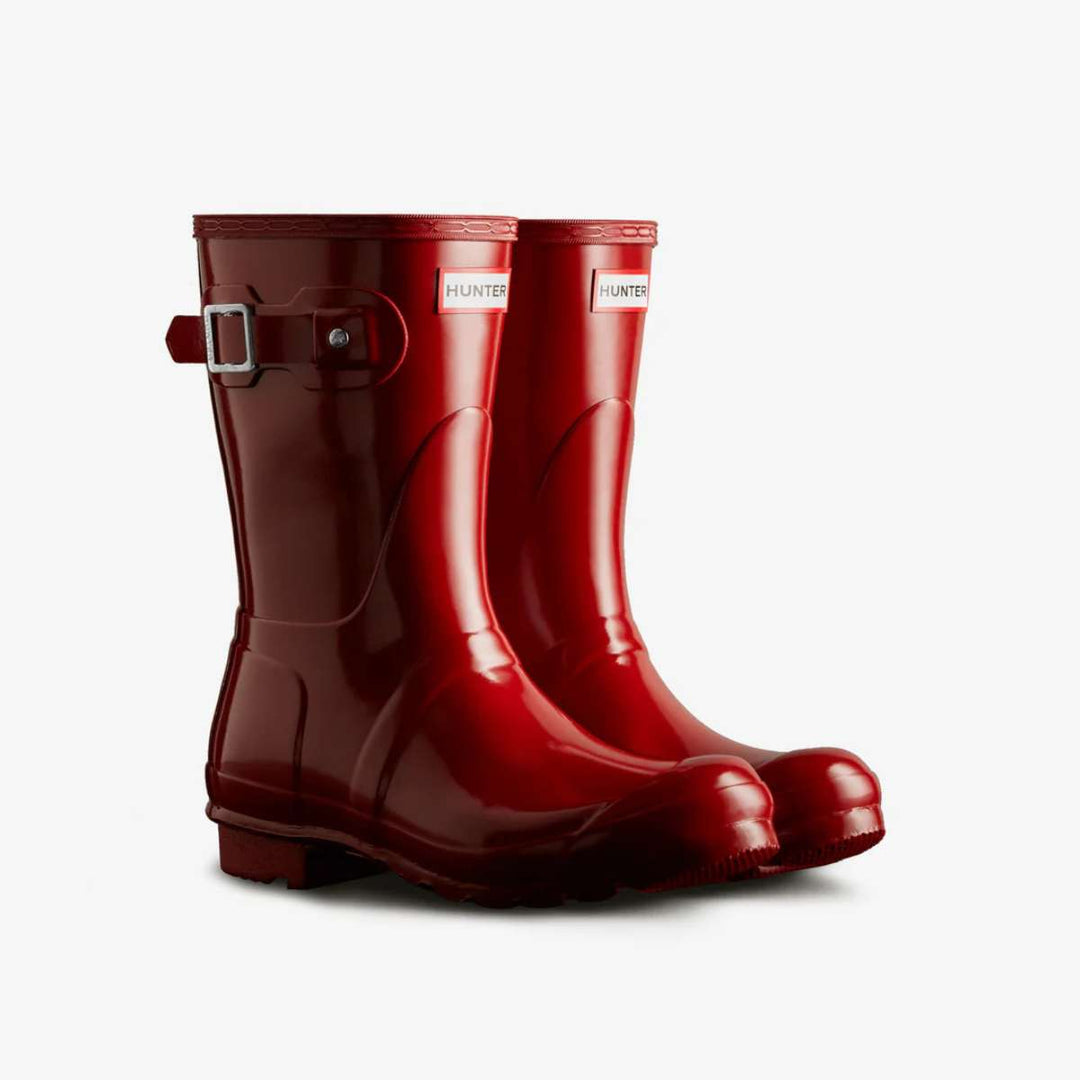 Hunter Original Short Gloss Støvler Military Red W