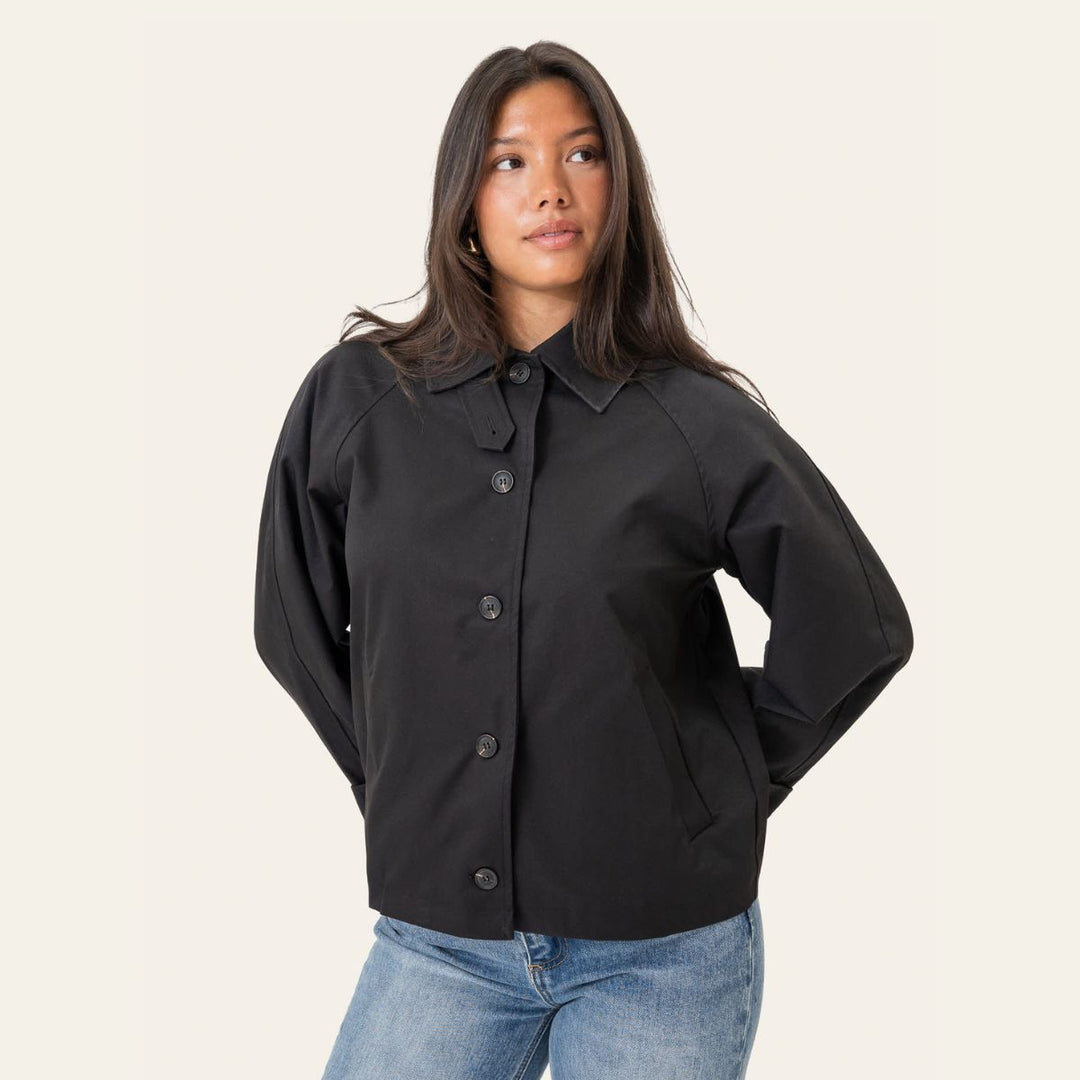 BYIC AvaIC Short Trenchcoat Black