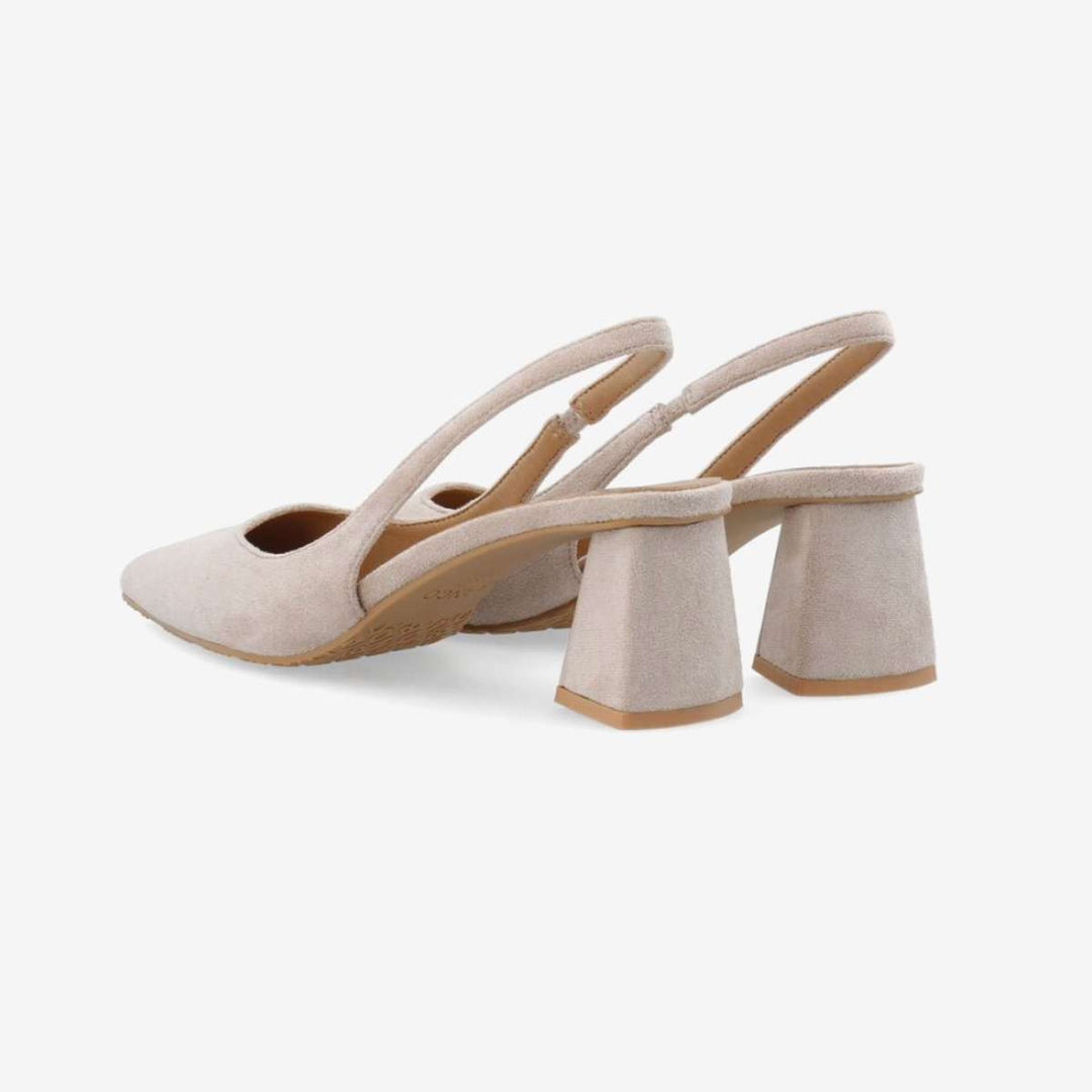 Bianco Biamaralyn Slingback Faux Suede Nougat W