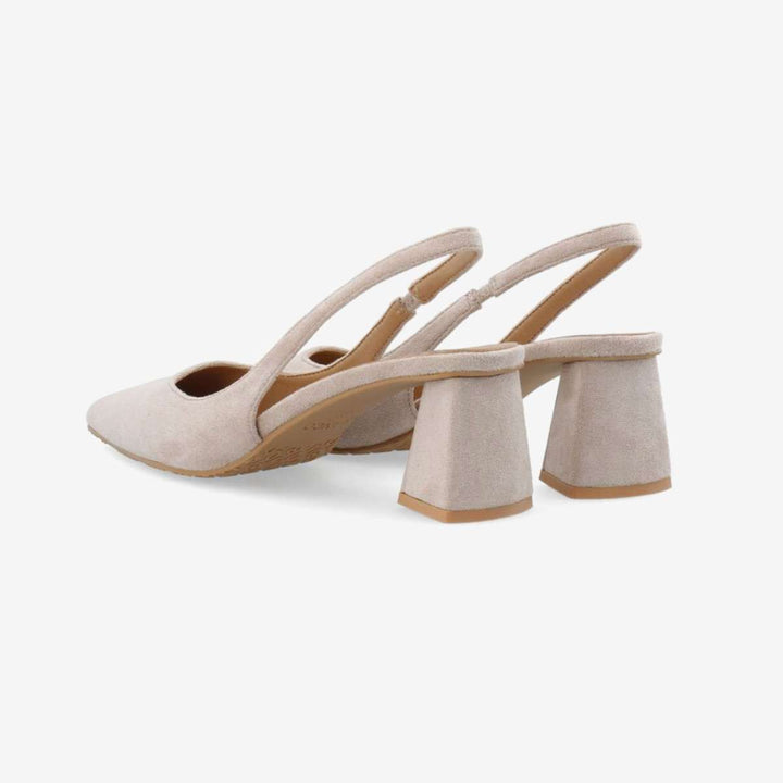 Bianco Biamaralyn Slingback Faux Suede Nougat W