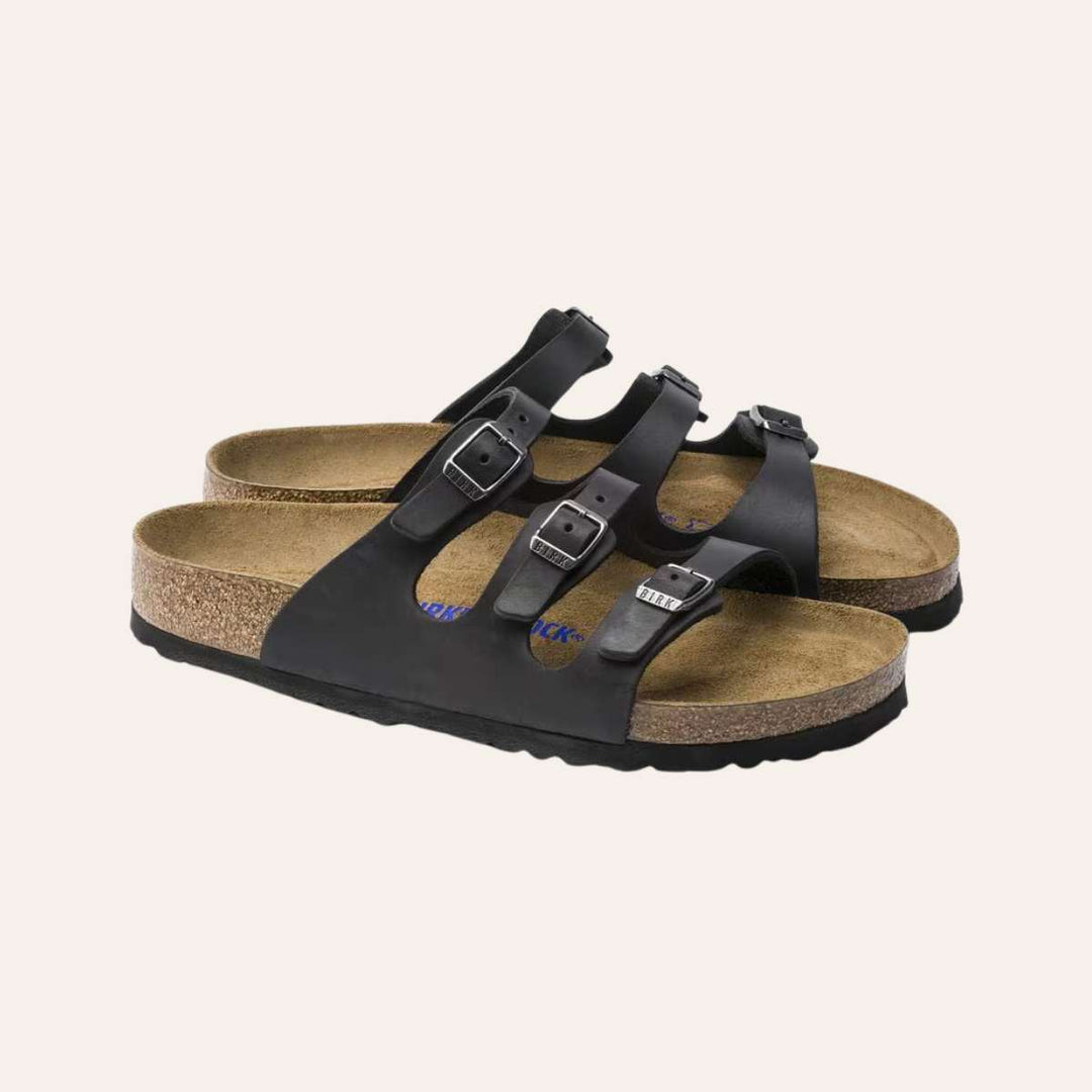 Birkenstock Florida SFB Regular Oiled Leather Black W