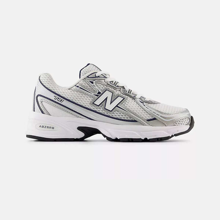New Balance U740 White Silver Metallic Navy UNI