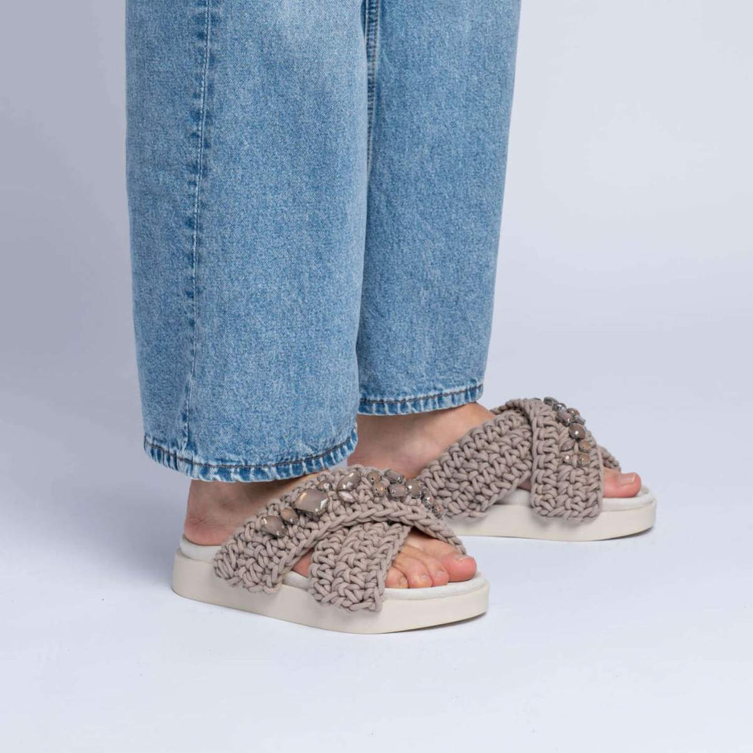 Inuikii Slipper Stone Taupe W