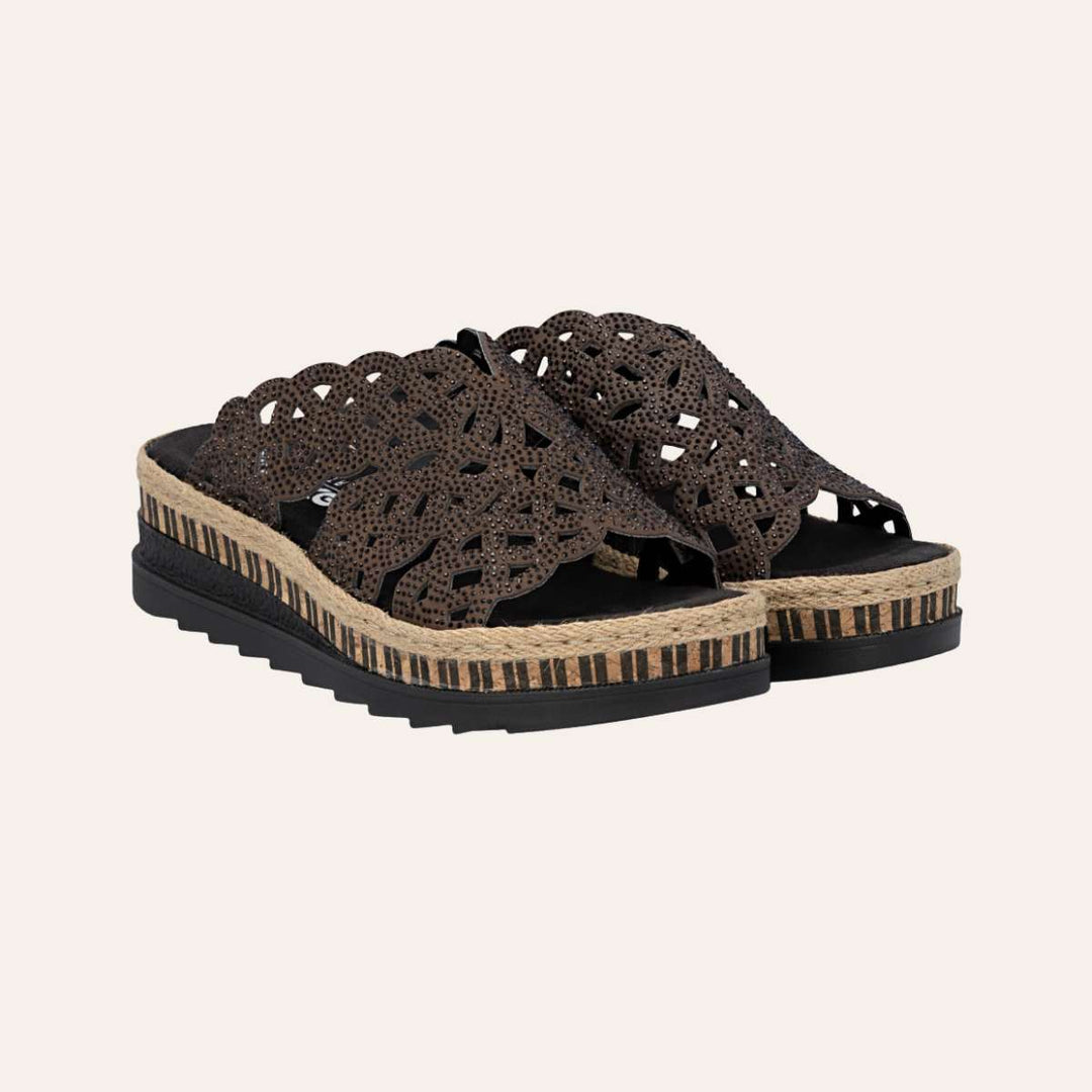 Rieker Slip-in Sandal Sherry W