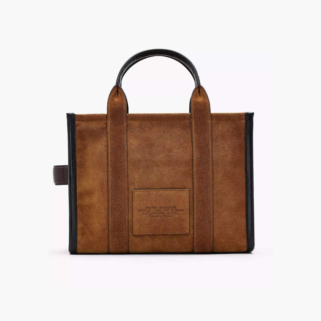 Marc Jacobs The Medium Tote Suede Leather Blocked Copper