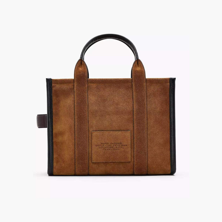 Marc Jacobs The Medium Tote Suede Leather Blocked Copper