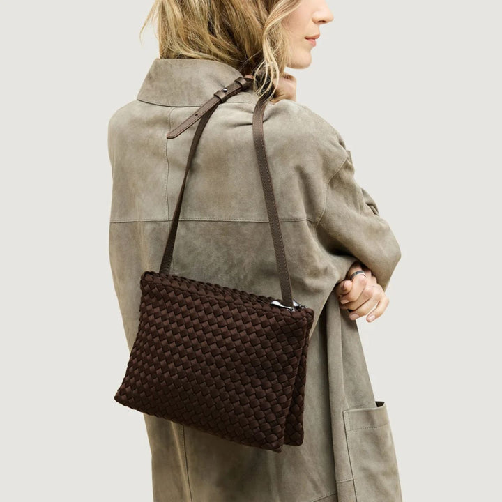 Naghedi Soho Medium Envelope Chocolate