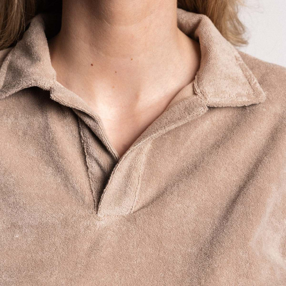 Monel Mina Terry Polo Mocca