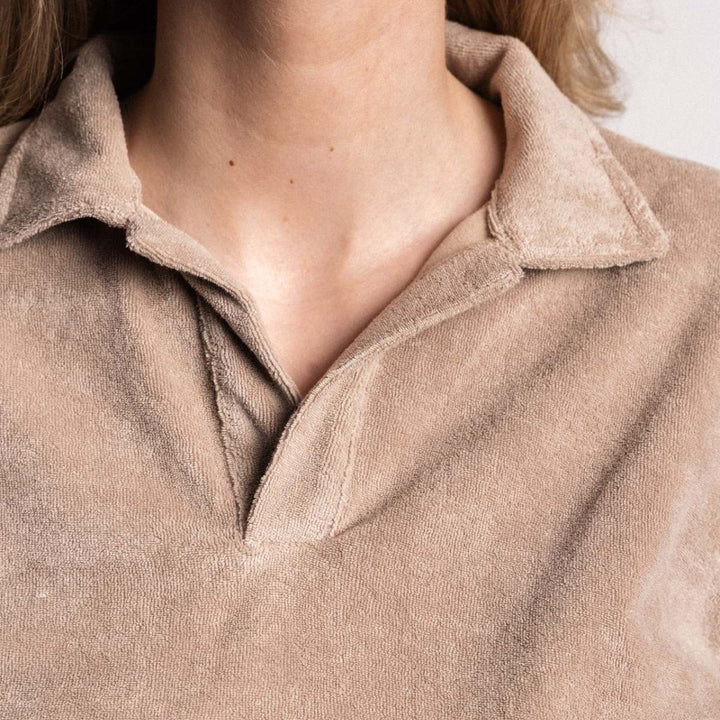 Monel Mina Terry Polo Mocca