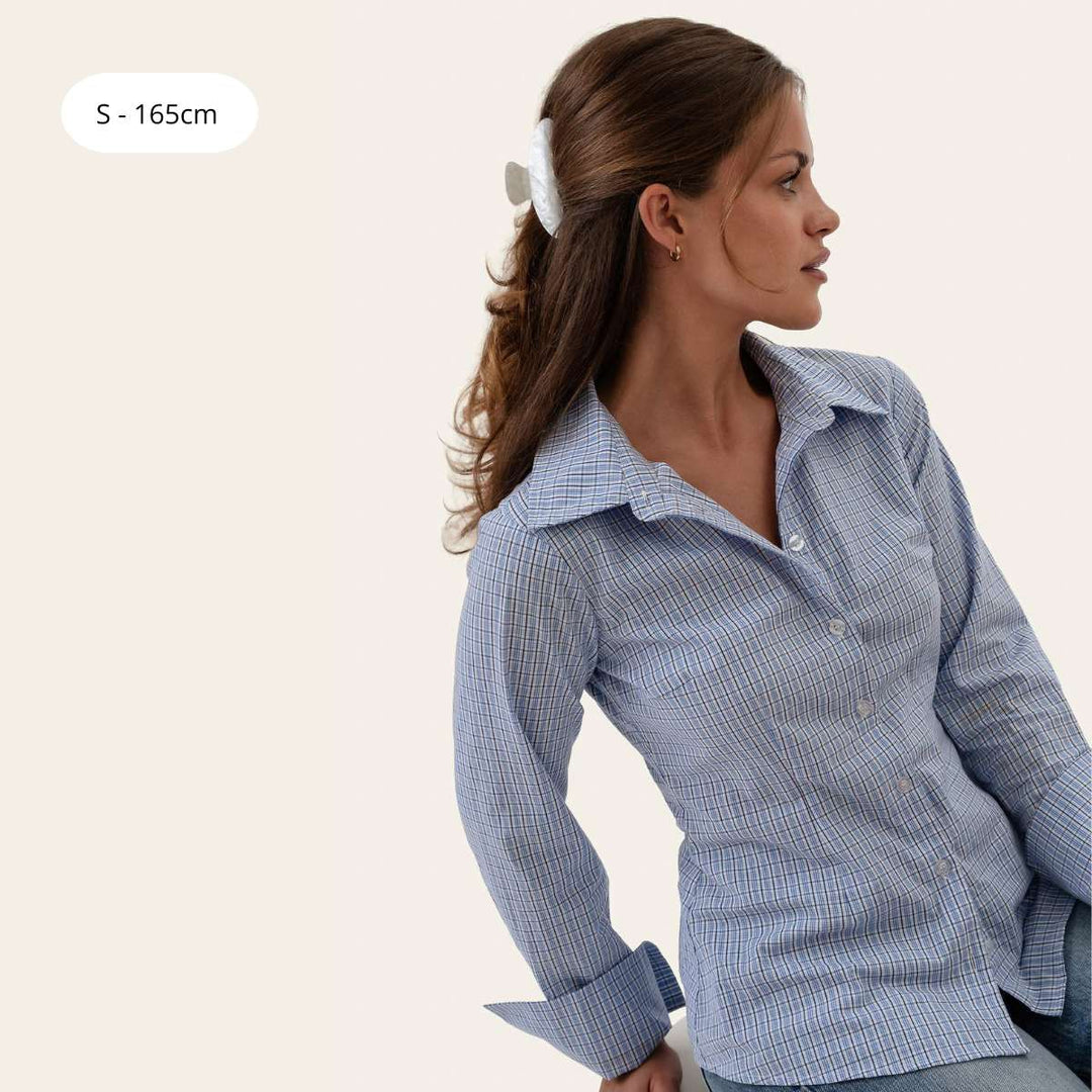 BYIC SiljeIC Shirt Blue White Checks