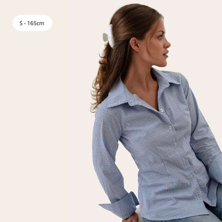BYIC SiljeIC Shirt Blue White Checks