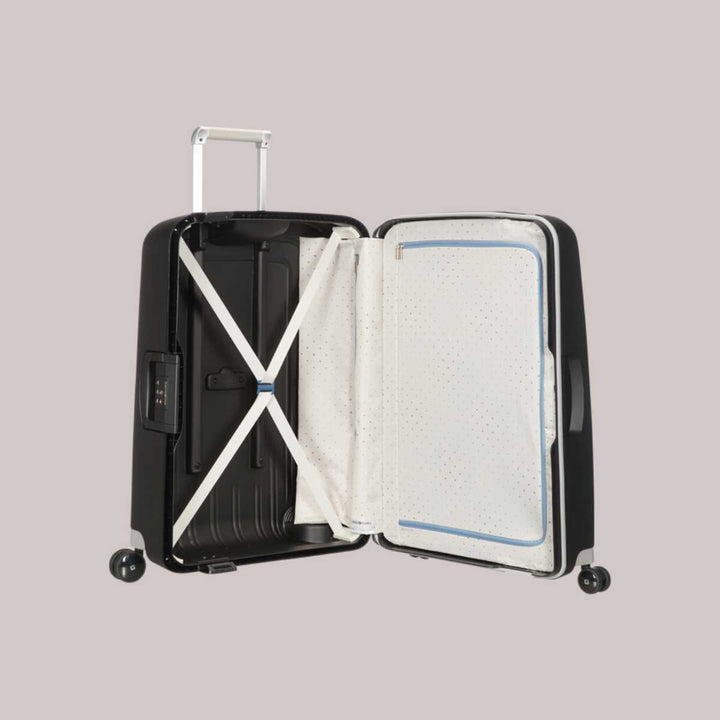 Samsonite S'CURE Spinner 81cm Svart