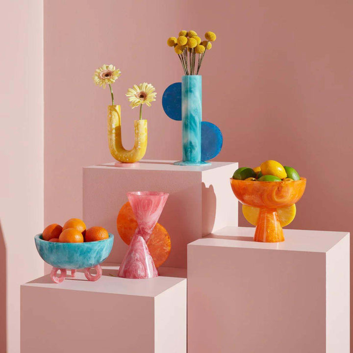 Jonathan Adler Mustique Disc Bowl Turquoise/Pink - skål fra Jonathan Adler, bilde 3
