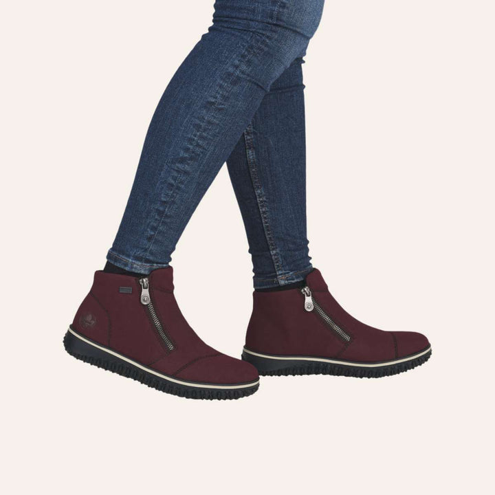 Rieker Sko Tex Rød W