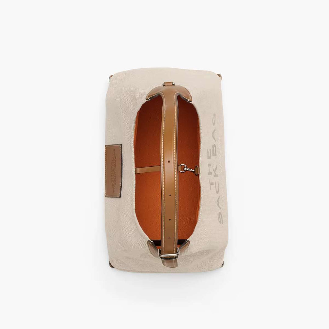 Marc Jacobs The Belted Sack Canvas Leather Beige/Argan Oil