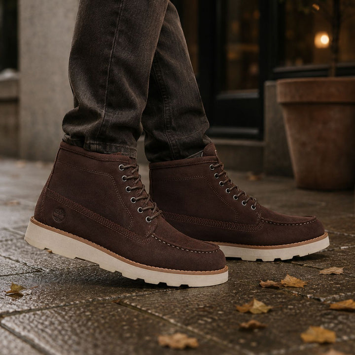 Timberland Britton Mills Mid Lace Chukka Boot Rust Suede M