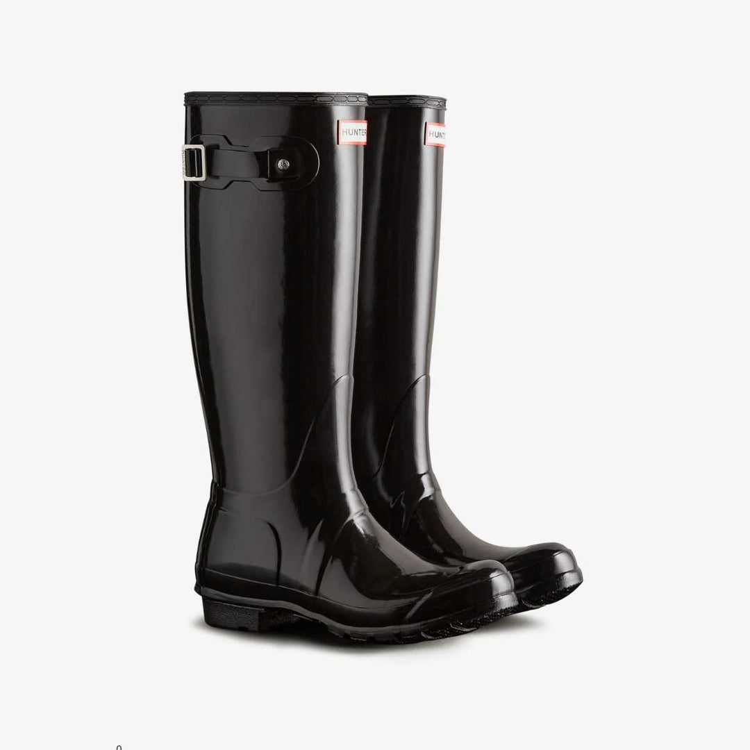 Hunter Original Tall Gloss Boots Black