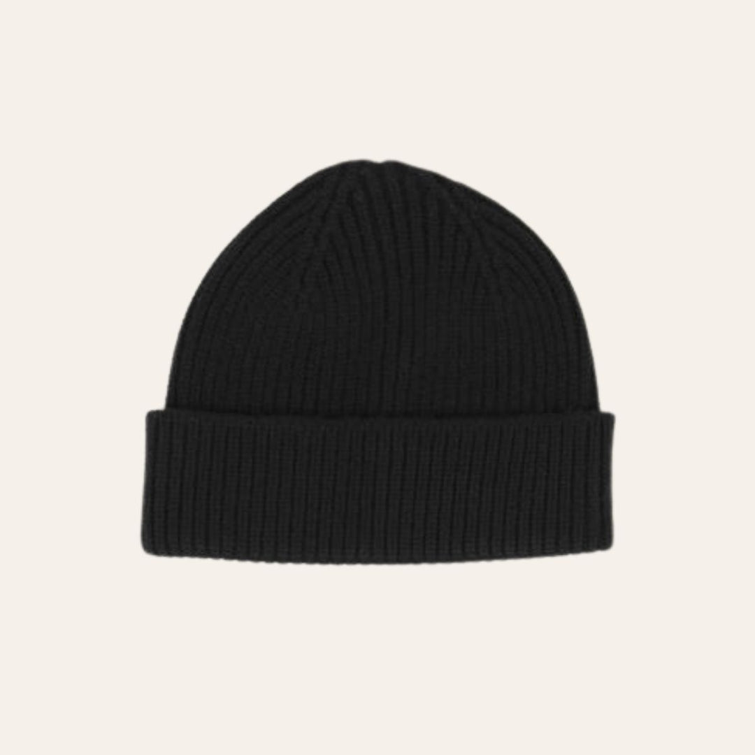 NOHR Alex Wool Cashmere Beanie Black - lue fra Nohr