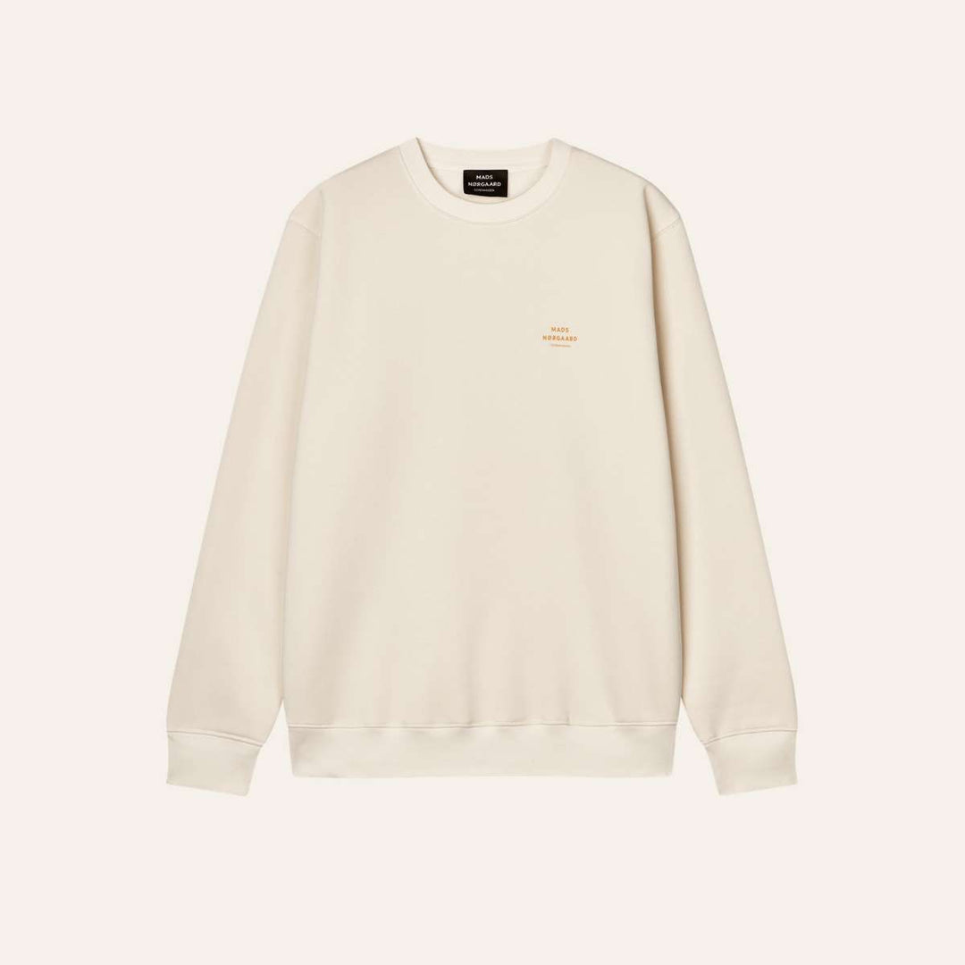 Mads Nørgaard Standard Crew Logo Sweat Vanilla Ice