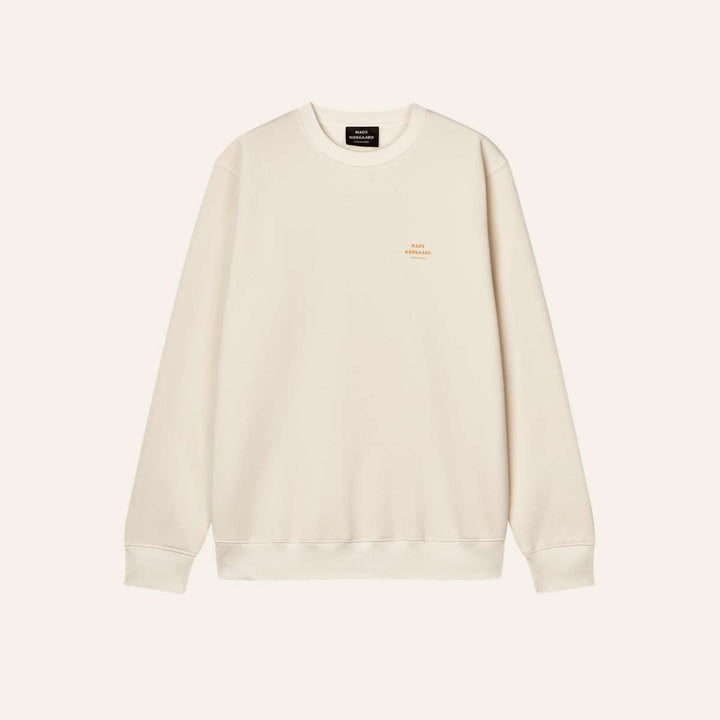 Mads Nørgaard Standard Crew Logo Sweat Vanilla Ice