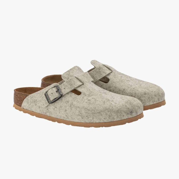 Birkenstock Tøfler Smal Boston Eggshell W