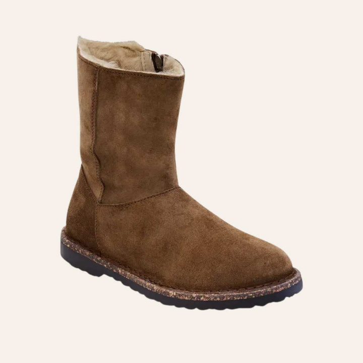Birkenstock Uppsala Zip Shearling Dark Tea W