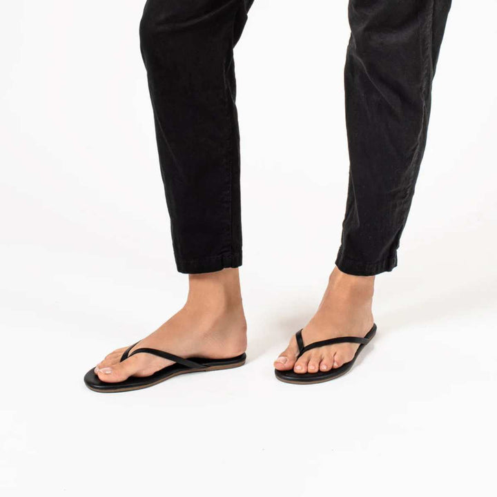 TKEES Liners Flip Flops Sable Black