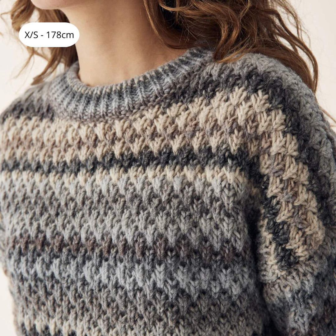 Noella Gio Knit Sweater Light Grey Mix