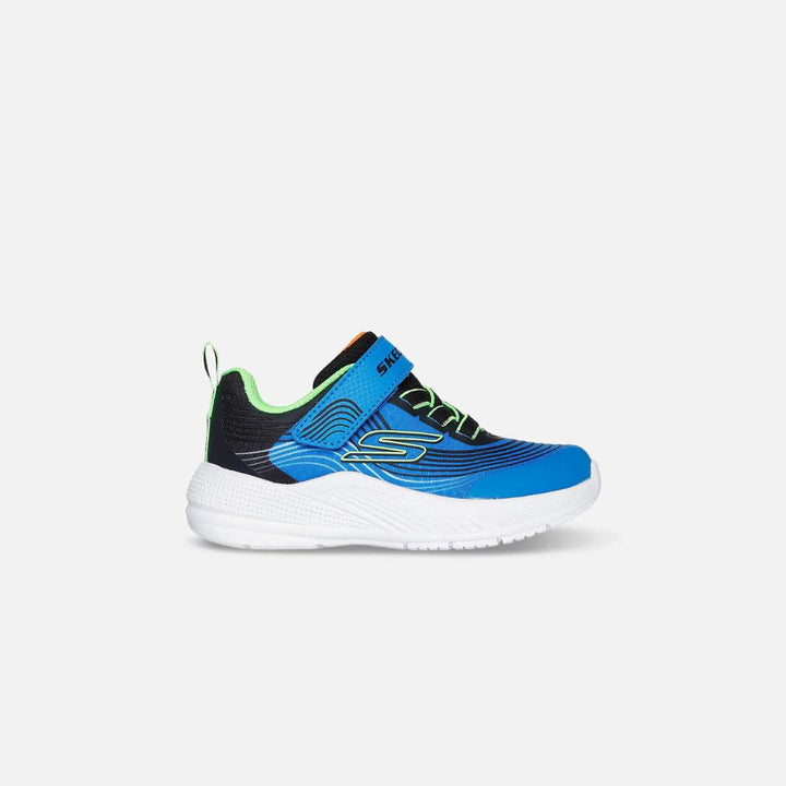 Skechers Microspec Advance Blue/Lime Baby