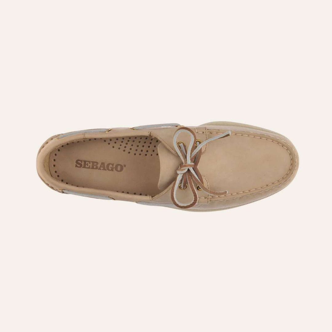 Sebago Docksides Portland Nubuck Beige Caramel W
