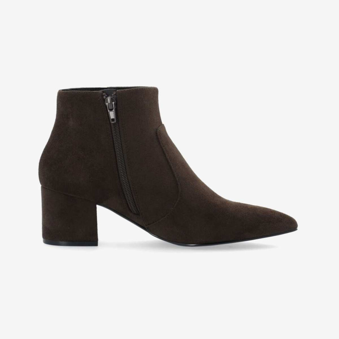 Bianco Biadevived Ankle Boot Suede Dark Brown W