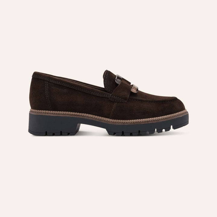 Tamaris Leather Slipper Brown W