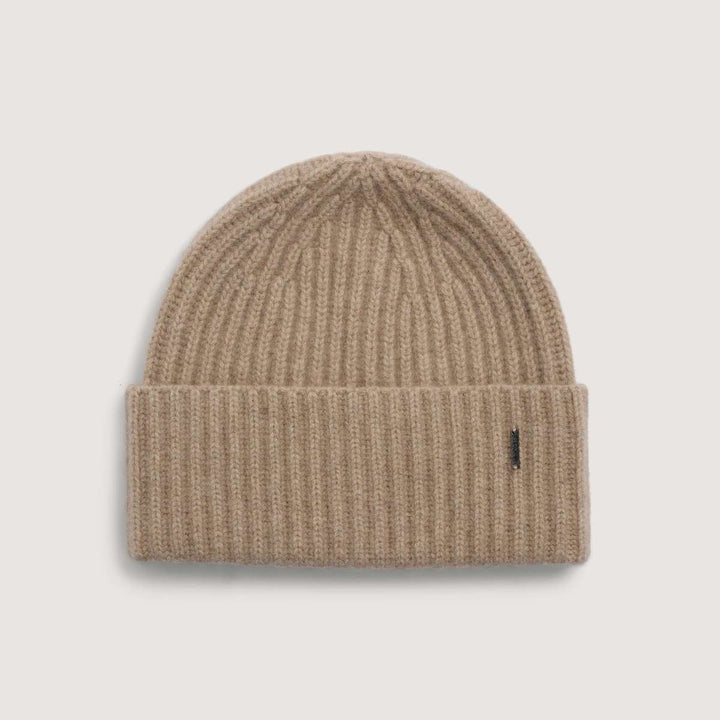 Monel Alba Cashmere Beanie Dark Beige