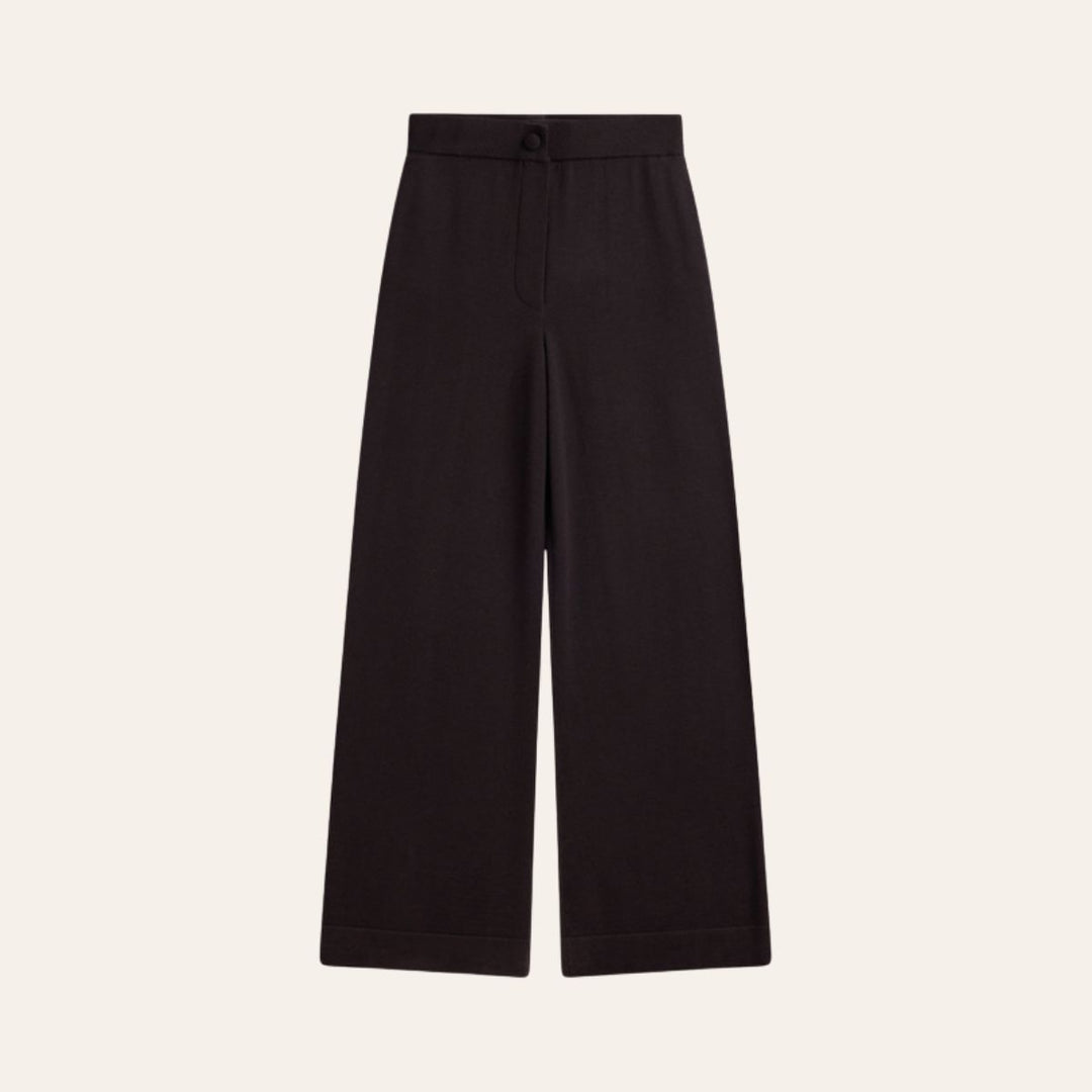 ELLA & IL Nina Merion Pants Dark Brown - bukse fra ELLA & IL